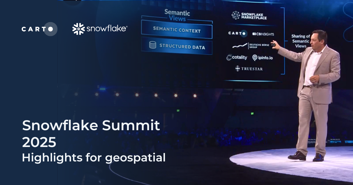 Snowflake Summit 2025 - highlights for geospatial